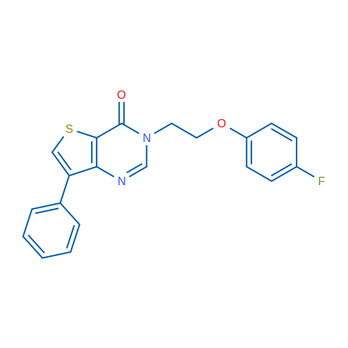 3-[2-(4-Fluorophenoxy)ethyl]-7-phenyl-3H,4H-thieno[3,2-d]pyrimidin-4-one 1g
