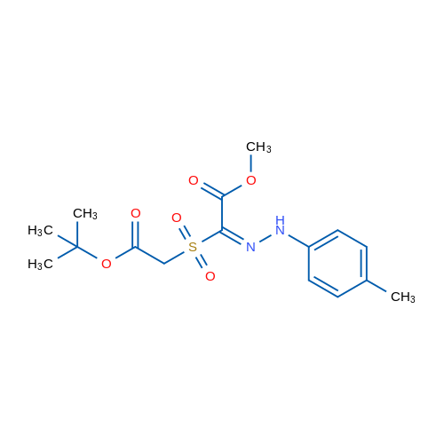 Methyl (2E)-2-[2-(tert-butoxy)-2-oxoethanesulfonyl]-2-[2-(4-methylphenyl)hydrazin-1-ylidene]acetate 1g