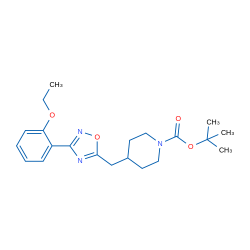 tert-Butyl 4-{[3-(2-ethoxyphenyl)-1,2,4-oxadiazol-5-yl]methyl}piperidine-1-carboxylate 1g