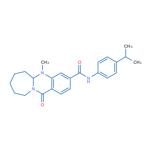 5-Methyl-12-oxo-N-[4-(propan-2-yl)phenyl]-5H,5aH,6H,7H,8H,9H,10H,12H-azepino[2,1-b]quinazoline-3-carboxamide 1g