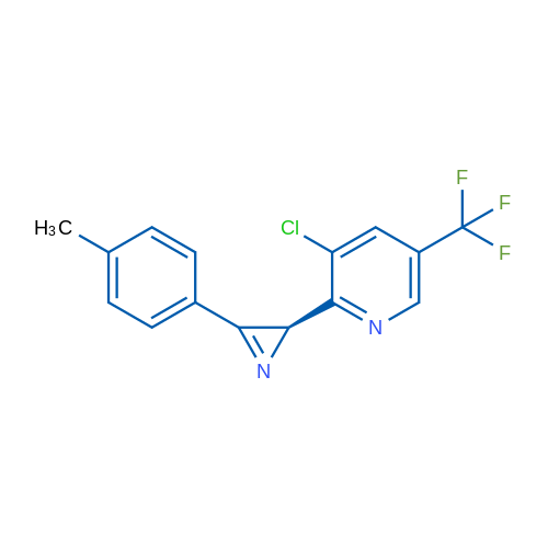 3-Chloro-2-[(2R)-3-(4-methylphenyl)-2H-azirin-2-yl]-5-(trifluoromethyl)pyridine 1g