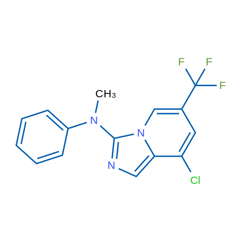 8-Chloro-N-methyl-N-phenyl-6-(trifluoromethyl)imidazo[1,5-a]pyridin-3-amine 1g