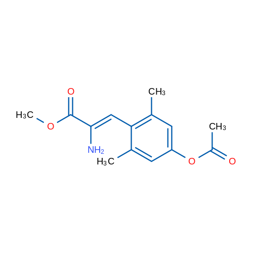 Methyl (2Z)-3-[4-(acetyloxy)-2,6-dimethylphenyl]-2-aminoprop-2-enoate 1g