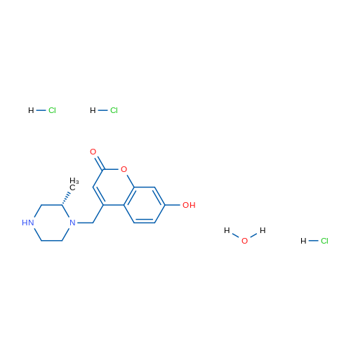 7-Hydroxy-4-{[(2S)-2-methylpiperazin-1-yl]methyl}-2H-chromen-2-one hydrate trihydrochloride 1g