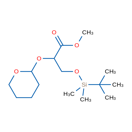 Methyl 3-{[tert-butyl(dimethyl)silyl]oxy}-2-(tetrahydro-2H-pyran-2-yloxy)propanoate 1g