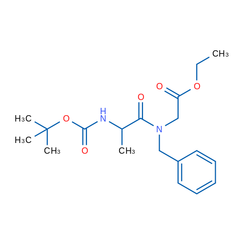 ETHYL (BENZYL-(2-BOCAMINOPROPIONYL)AMINO)ACETATE 1g