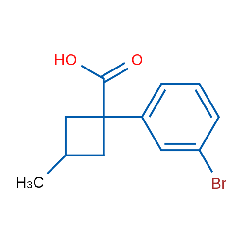 1-(3-BROMOPHENYL)-3-METHYLCYCLOBUTANE-1-CARBOXYLIC ACID 1g