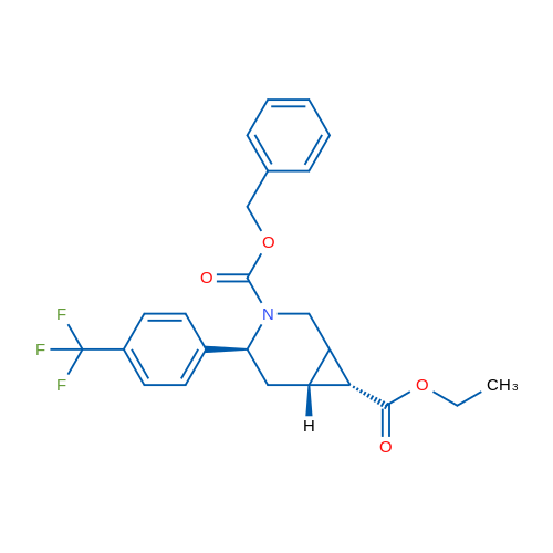 (1S,4S,6R,7R)-3-BENZYL 7-ETHYL 4-(4-(TRIFLUOROMETHYL)PHENYL)-3-AZABICYCLO[4.1.0]HEPTANE-3,7-DICARBOXYLATE 1g