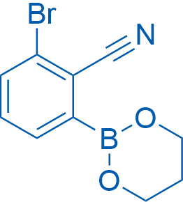 2-Bromo-6-(1,3,2-dioxaborinan-2-yl)benzonitrile 1g