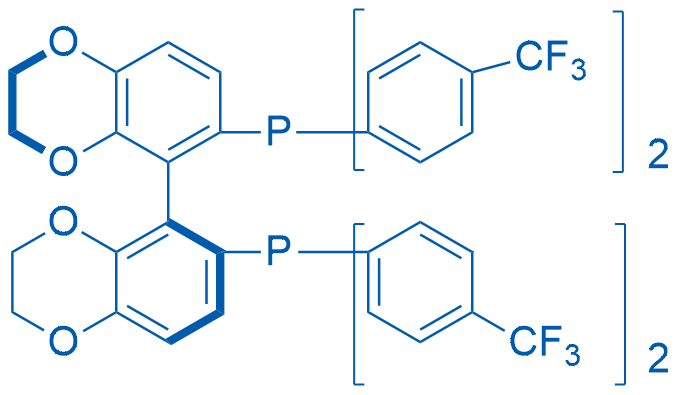 1,1'-[(5S)-2,2',3,3'-Tetrahydro[5,5'-bi-1,4-benzodioxin]-6,6'-diyl]bis[1,1-bis[4-(trifluoromethyl)phenyl]phosphine] 250mg