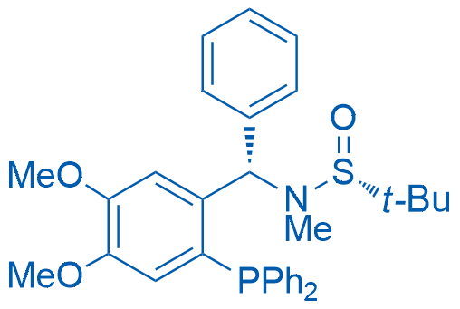 (R)-N-((S)-(2-(Diphenylphosphino)-4,5-dimethoxyphenyl)(phenyl)methyl)-N,2-dimethylpropane-2-sulfinamide 100mg