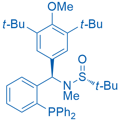 (R)-N-((R)-(3,5-Di-tert-butyl-4-methoxyphenyl)(2-(diphenylphosphanyl)phenyl)methyl)-N,2-dimethylpropane-2-sulfinamide 100mg