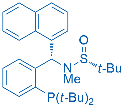 (R)-N-((S)-(2-(Di-tert-butylphosphanyl)phenyl)(naphthalen-1-yl)methyl)-N,2-dimethylpropane-2-sulfinamide 100mg