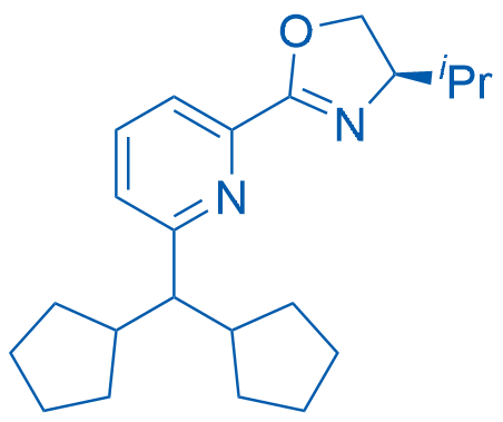 (R)-2-(6-(Dicyclopentylmethyl)pyridin-2-yl)-4-isopropyl-4,5-dihydrooxazole 250mg