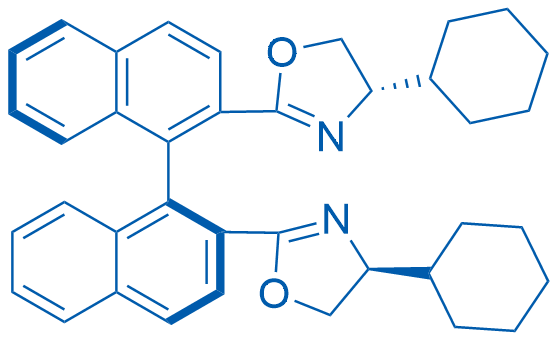 (S)-2,2'-Bis((S)-4-cyclohexyl-4,5-dihydrooxazol-2-yl)-1,1'-binaphthalene 1g