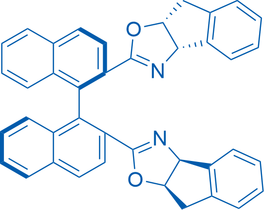 (S)-2,2'-Bis((3aS,8aR)-3a,8a-dihydro-8H-indeno[1,2-d]oxazol-2-yl)-1,1'-binaphthalene 250mg