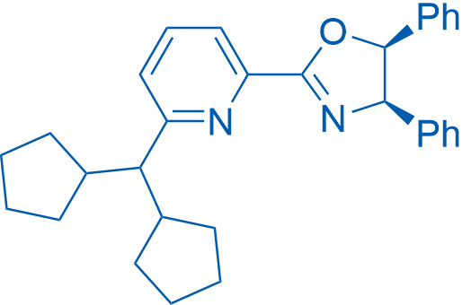 (4R,5S)-2-(6-(Dicyclopentylmethyl)pyridin-2-yl)-4,5-diphenyl-4,5-dihydrooxazole 250mg