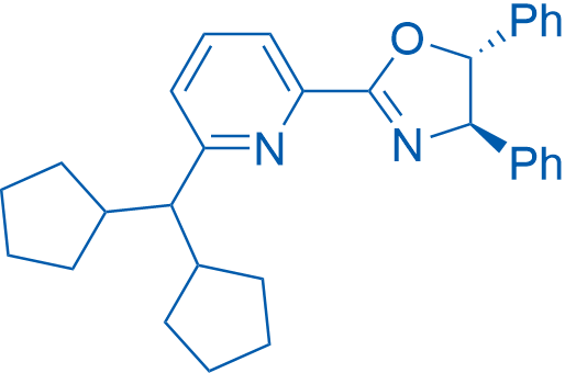 (4R,5R)-2-(6-(Dicyclopentylmethyl)pyridin-2-yl)-4,5-diphenyl-4,5-dihydrooxazole 100mg