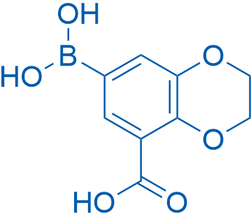 7-Borono-2,3-dihydrobenzo[b][1,4]dioxine-5-carboxylic acid 1g