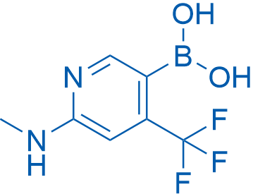 (6-(Methylamino)-4-(trifluoromethyl)pyridin-3-yl)boronic acid 50mg