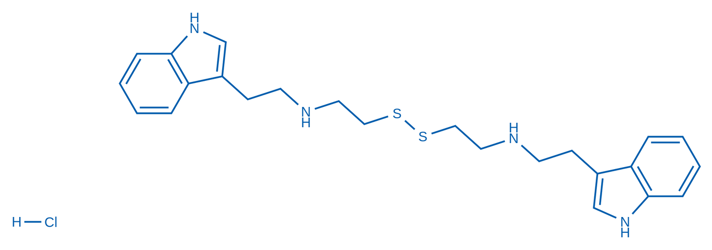 2,2'-Disulfanediylbis(N-(2-(1H-indol-3-yl)ethyl)ethan-1-amine) hydrochloride 25mg