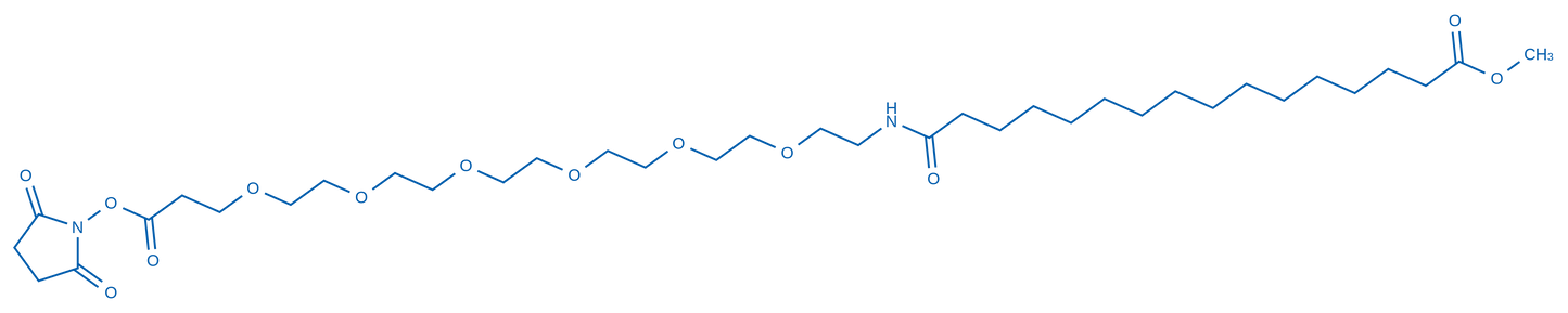 1-(2,5-Dioxopyrrolidin-1-yl) 38-methyl 23-oxo-4,7,10,13,16,19-hexaoxa-22-azaoctatriacontanedioate 1g