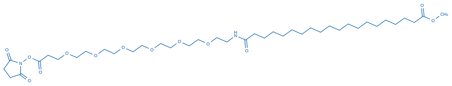 1-(2,5-Dioxopyrrolidin-1-yl) 42-methyl 23-oxo-4,7,10,13,16,19-hexaoxa-22-azadotetracontanedioate 250mg