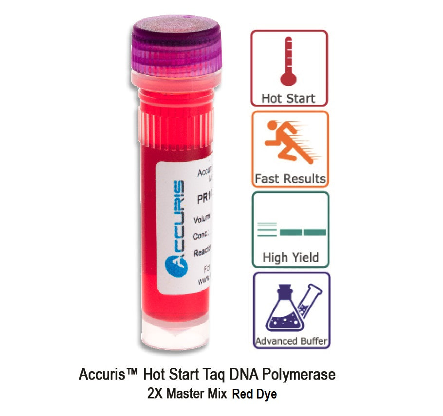 Accuris Hot Start Taq Master Mix Red Dye, 2X conc., sample, 5 reactions