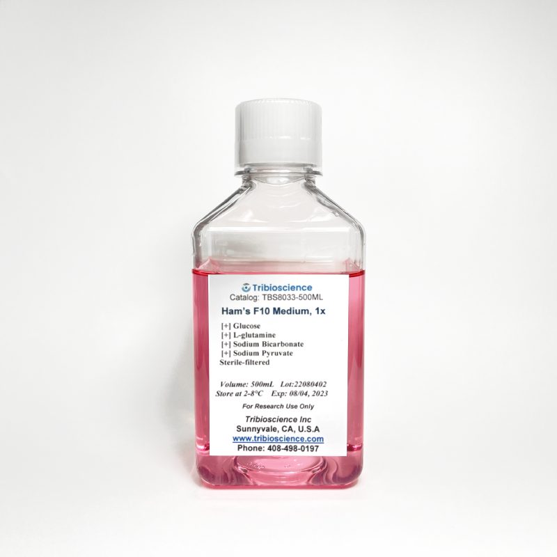 Ham’s F10 medium with L-Glutamine, and Sodium Pyruvate