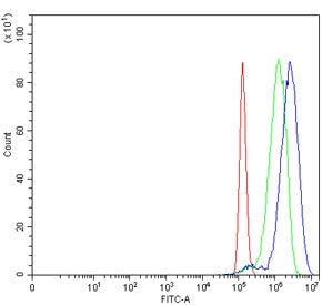 Flow cytometry testing of human PC-3 cells with Bromodomain-containing protein 9 antibody at 1ug/mil