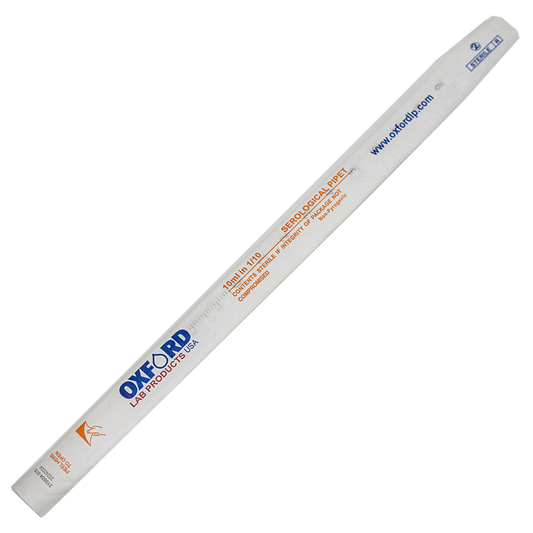 Oxford LP Serological Pipettes, 10 mL, Orange, Sterile, DNase/RNase free, Individually Wrapped, 200 /Case